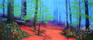 Enchanted Forest with Pink Floor