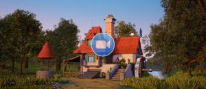 Beauty and the Beast Animation Country Cottage