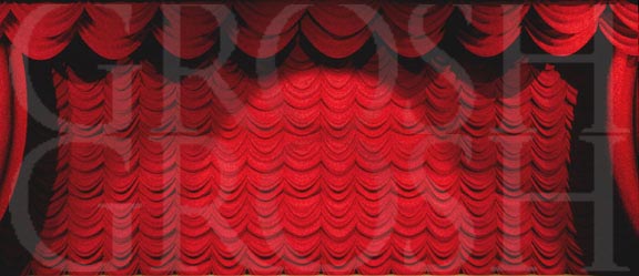 Hairspray Red Austrian Puff Backdrop Projection