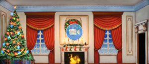 Nutcracker Animation Victorian Parlor with Christmas Tree