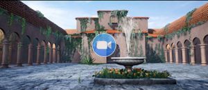 Sound of Music Animation Courtyard with Fountain