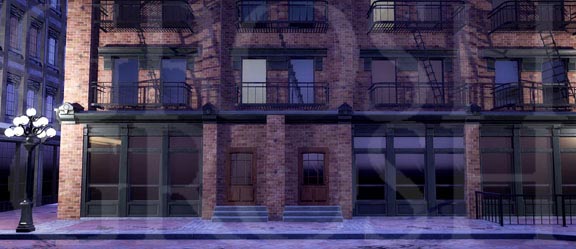 West Side Story City Apartments Backdrop Projection
