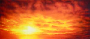 West Side Story dramatic orange sunset