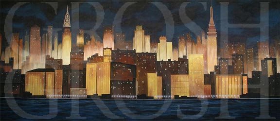 West Side Story New York Skyline Backdrop Projection