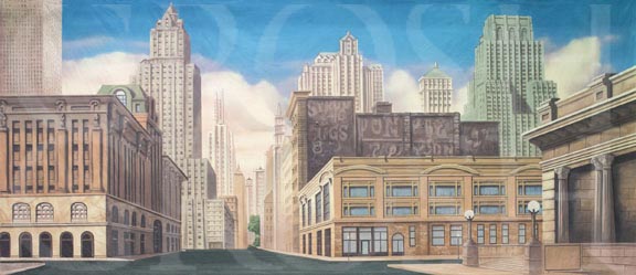 West Side Story New York Street Backdrop Projection
